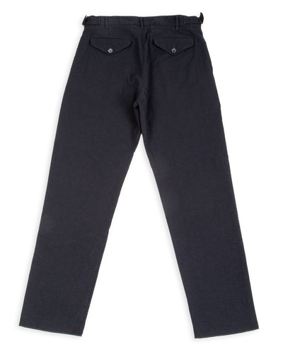 1st PAT-RN Georg Trousers - Dark Blue Pinpoint Cotton/Linen - Standard & Strange