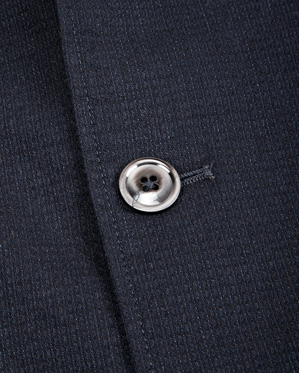 1st PAT-RN Horloger Blazer - Dark Blue Pinpoint Cotton/Linen - Standard & Strange