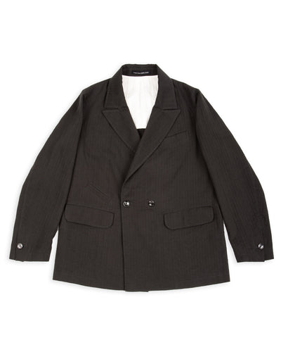 1st PAT-RN Theorem Jacket - Steel Grey Cotton/Linen Herringbone - Standard & Strange