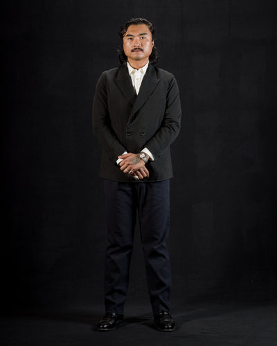 1st PAT-RN Theorem Jacket - Steel Grey Cotton/Linen Herringbone - Standard & Strange