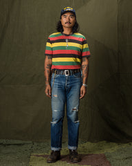 The Real McCoy's Buco Stripe Tee - Tricolor - Standard & Strange