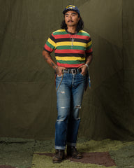 The Real McCoy's Buco Stripe Tee - Tricolor - Standard & Strange