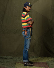 The Real McCoy's Buco Stripe Tee - Tricolor - Standard & Strange