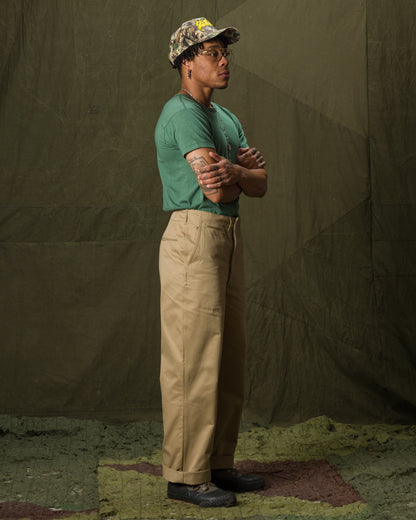 The Real McCoy's Undershirt, Cotton, Summer - Green - Standard & Strange