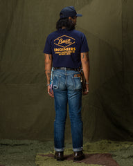 The Real McCoy's Buco Tee / Engineers - Navy - Standard & Strange