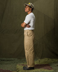 The Real McCoy's Trousers, Cotton, Khaki, 1941 - Khaki - Standard & Strange