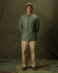 The Real McCoy's Shirt, Man's, Cotton, Sateen - OG-107 - Standard & Strange