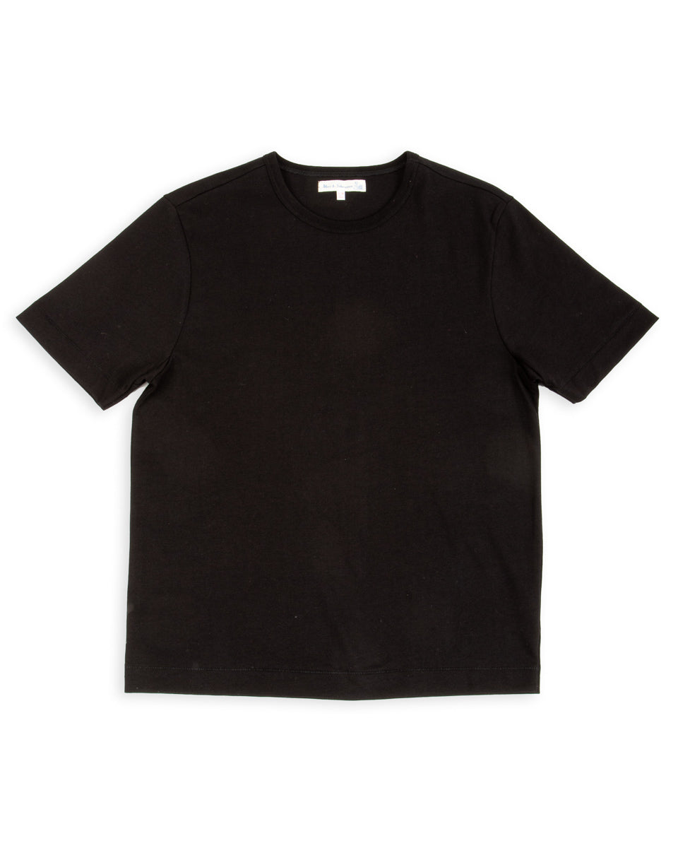 2M15C Cropped Vintage Machine Jersey T-Shirt - Deep Black