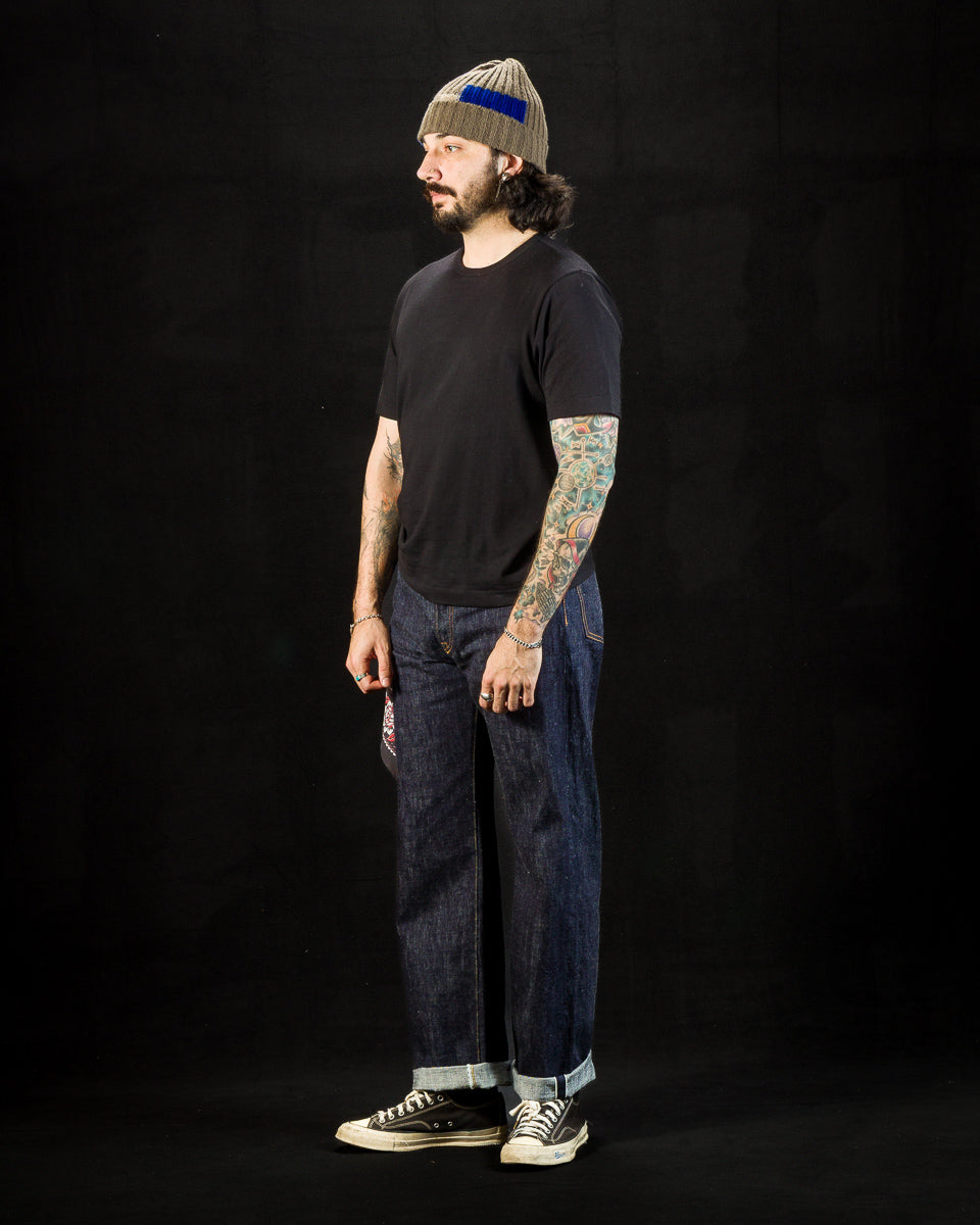 2M15C Cropped Vintage Machine Jersey T-Shirt - Deep Black