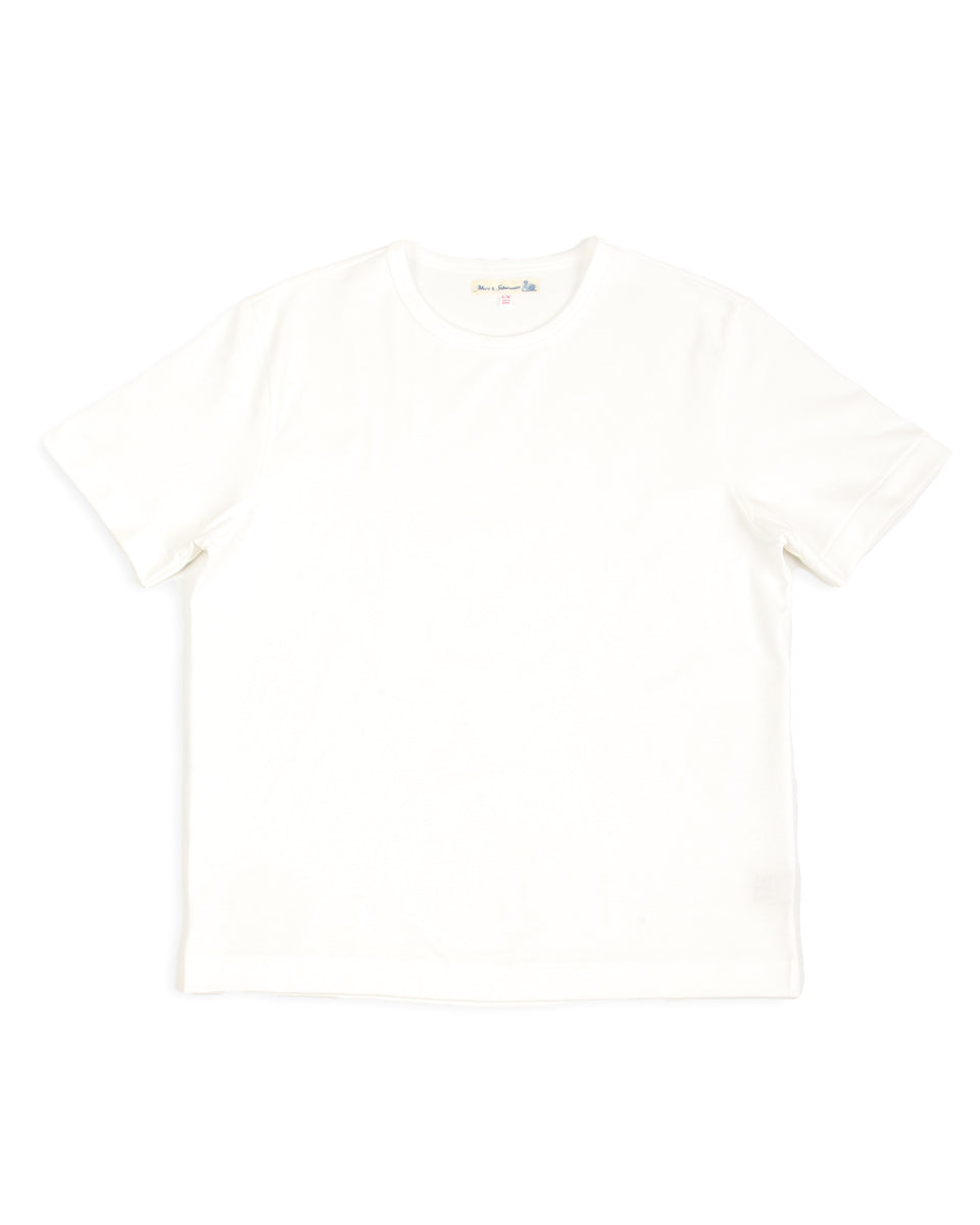 2M15C Cropped Vintage Machine Jersey T-Shirt - White