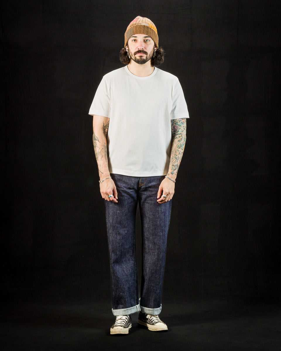 2M15C Cropped Vintage Machine Jersey T-Shirt - White