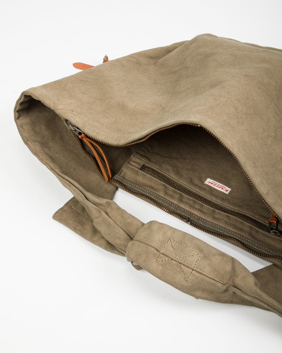 Kapital #6 Canvas SNUFKIN Bag - Khaki - Standard & Strange