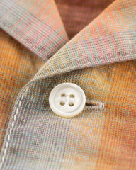 And Wander Dry Check Open S/S Shirt - Orange - Standard & Strange