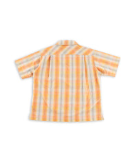 And Wander Dry Check Open S/S Shirt - Orange - Standard & Strange