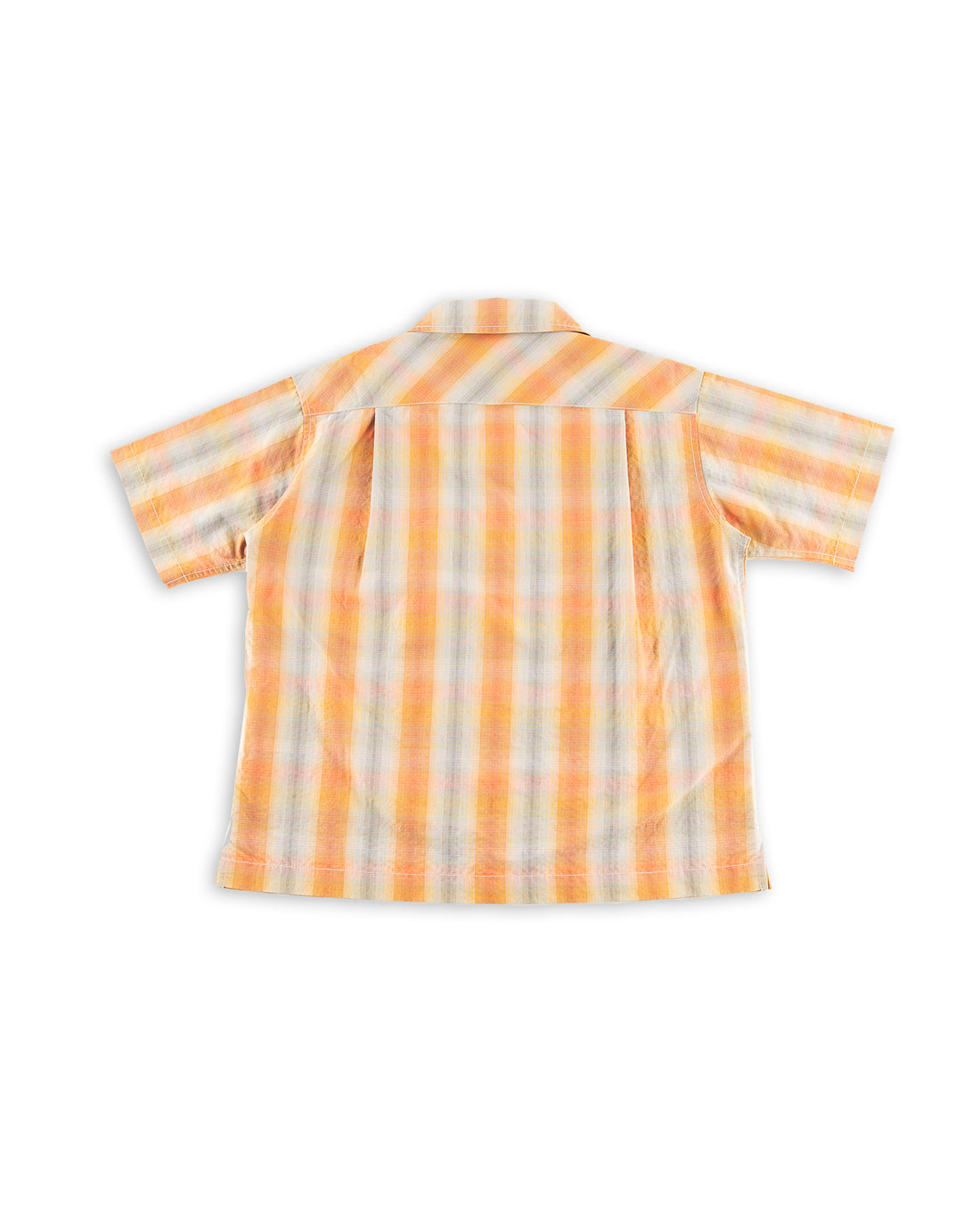 And Wander Dry Check Open S/S Shirt - Orange - Standard & Strange