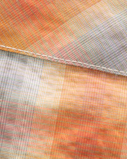 And Wander Dry Check Open S/S Shirt - Orange - Standard & Strange