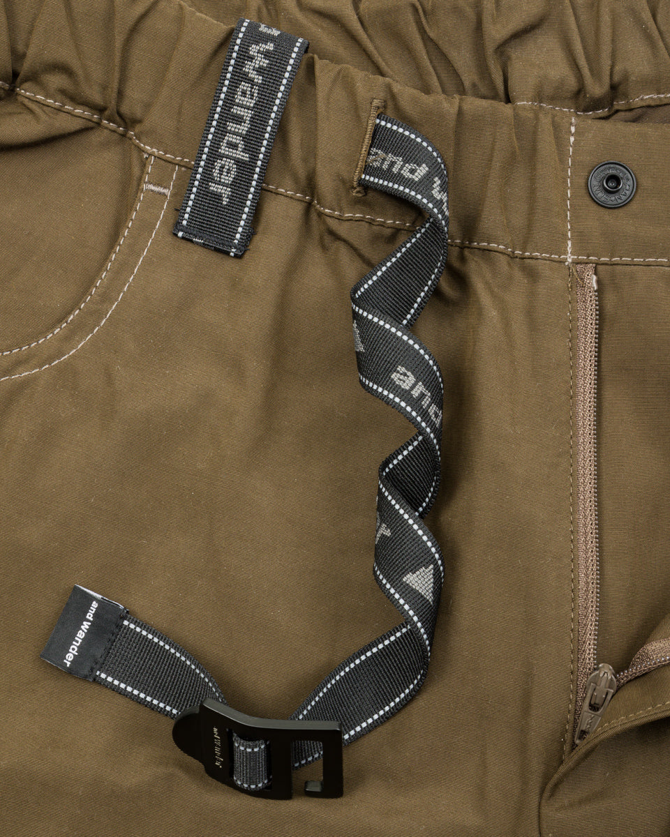And Wander High Count Cloth Wide Pants - Dark Khaki - Standard & Strange