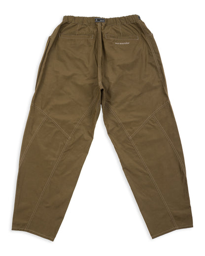 And Wander High Count Cloth Wide Pants - Dark Khaki - Standard & Strange
