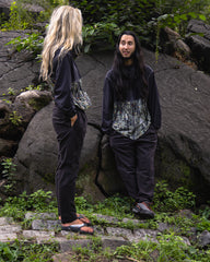 And Wander Linen Drawstring Pants - Black - Standard & Strange