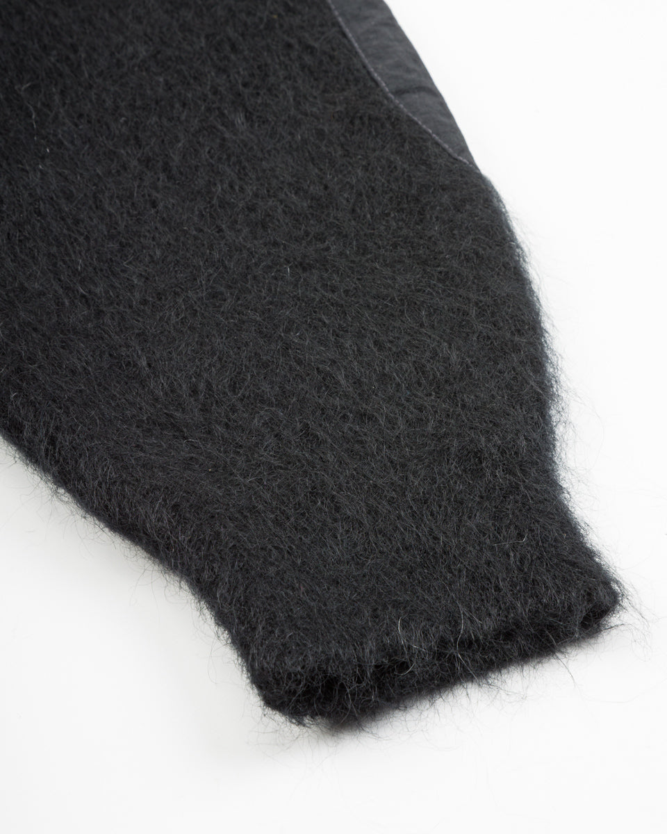 And Wander Mohair Wool Knit Hoodie - Black - Standard & Strange