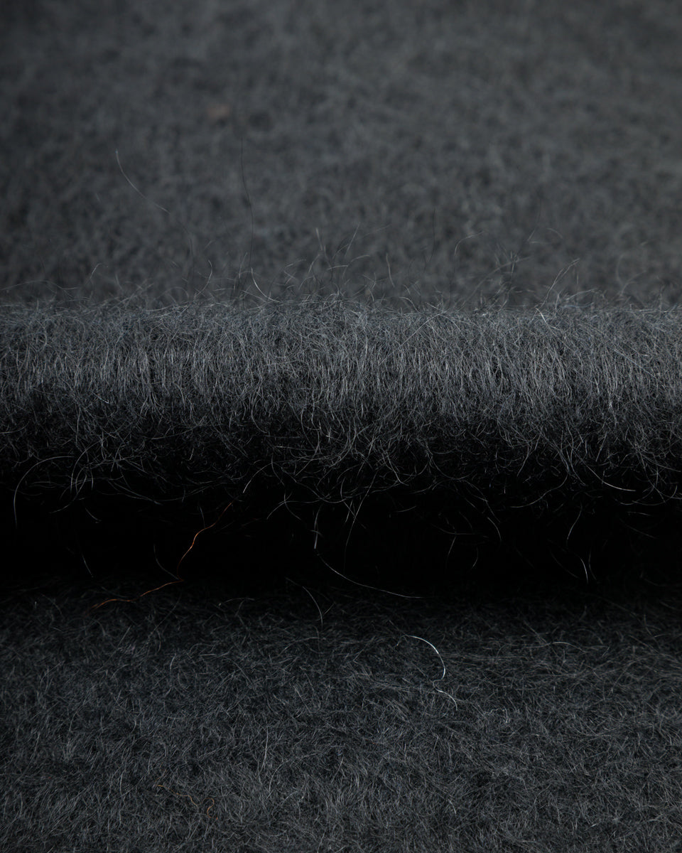 And Wander Mohair Wool Knit Hoodie - Black - Standard & Strange