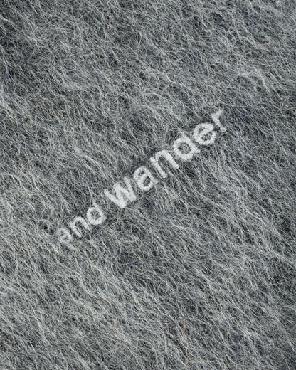 And Wander Mohair Wool Knit Hoodie - Gray - Standard & Strange