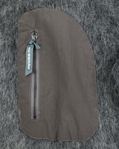 And Wander Mohair Wool Knit Hoodie - Gray - Standard & Strange