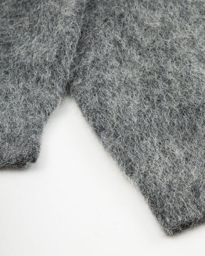 And Wander Mohair Wool Knit Hoodie - Gray - Standard & Strange
