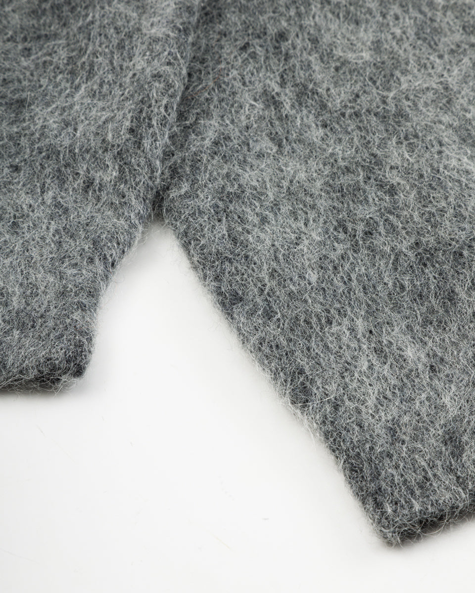 And Wander Mohair Wool Knit Hoodie - Gray - Standard & Strange
