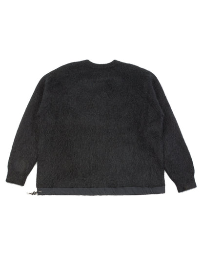 And Wander Mohair Wool Sweater - Black - Standard & Strange
