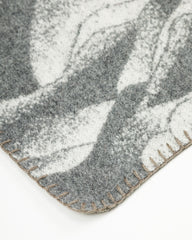 And Wander Mountain Camo Wool Blanket - Gray - Standard & Strange