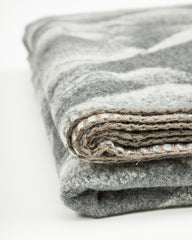 And Wander Mountain Camo Wool Blanket - Gray - Standard & Strange