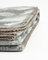 And Wander Mountain Camo Wool Blanket - Gray - Standard & Strange