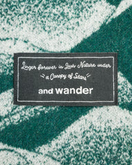 And Wander Mountain Camo Wool Blanket - Green - Standard & Strange