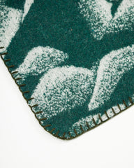 And Wander Mountain Camo Wool Blanket - Green - Standard & Strange