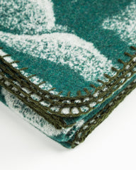 And Wander Mountain Camo Wool Blanket - Green - Standard & Strange