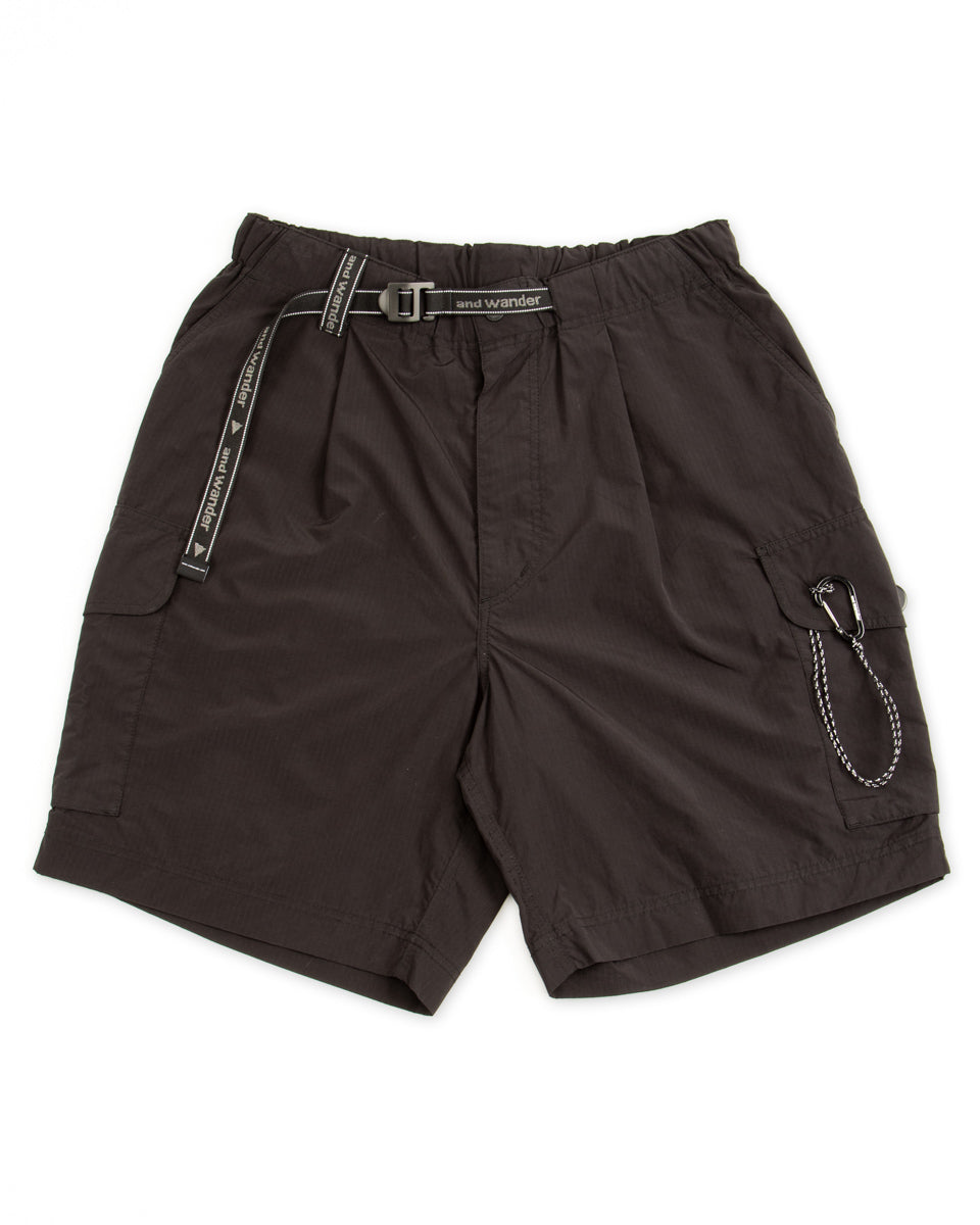 And Wander Oversized Cargo Short Pants - Black Large - Standard & Strange