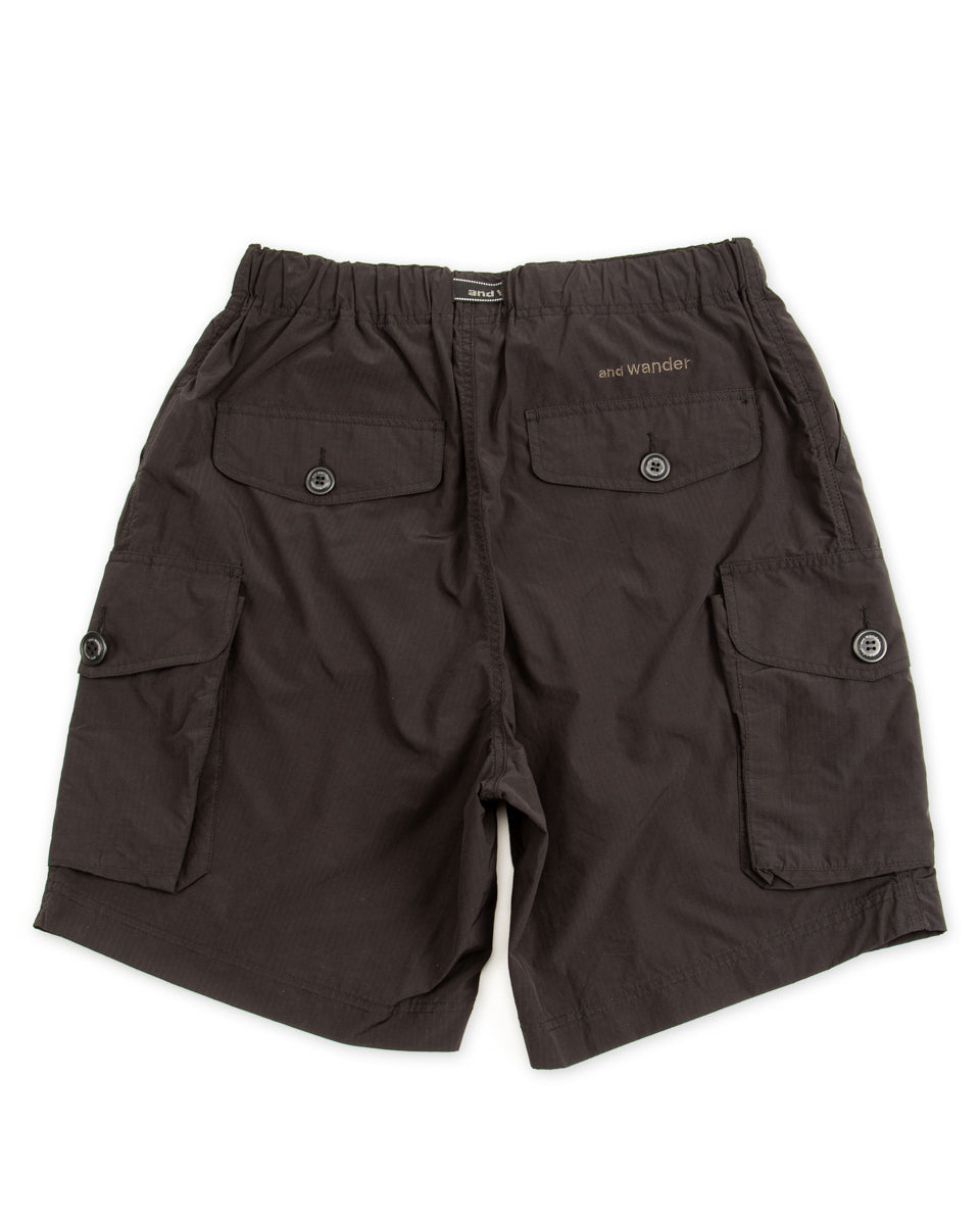 And Wander Oversized Cargo Short Pants - Black Large - Standard & Strange