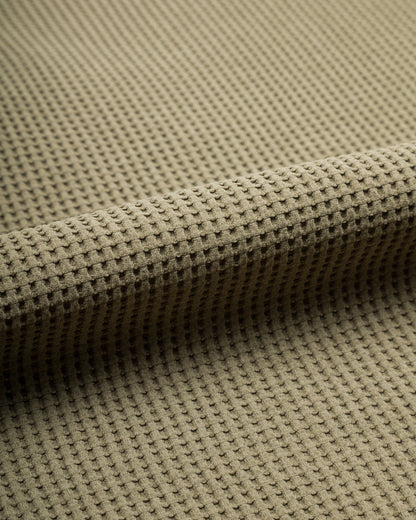 And Wander PE Waffle Long Sleeve Tee - Khaki - Standard & Strange