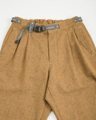 And Wander REWOOL Tweed Tapered Pants - Beige - Standard & Strange