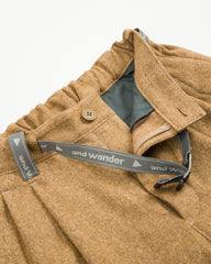 And Wander REWOOL Tweed Tapered Pants - Beige - Standard & Strange