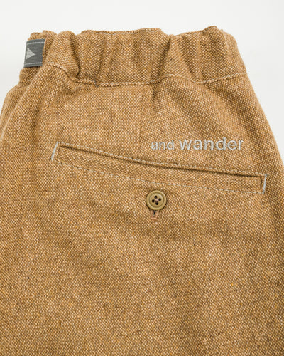 And Wander REWOOL Tweed Tapered Pants