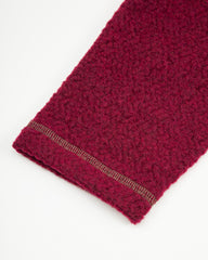 And Wander Re Wool JQ Stand Zip - Bordeaux - Standard & Strange