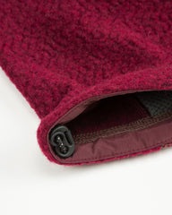 And Wander Re Wool JQ Stand Zip - Bordeaux - Standard & Strange