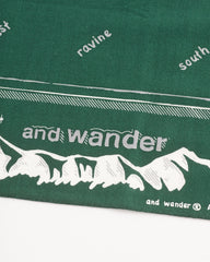 And Wander Reflective Words Bandanna - Green - Standard & Strange