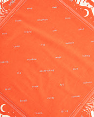 And Wander Reflective Words Bandanna - Red - Standard & Strange