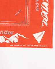 And Wander Reflective Words Bandanna - Red - Standard & Strange