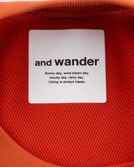 And Wander Seamless S/S Tee - Red - Standard & Strange