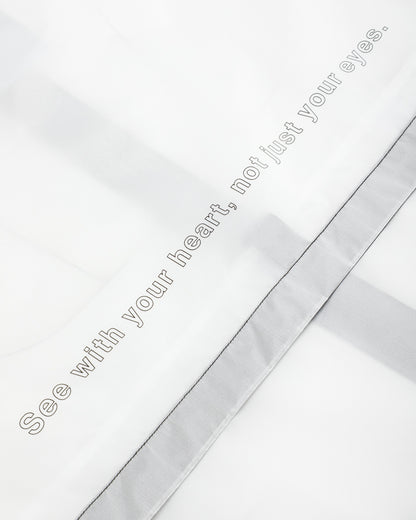 And Wander Sheer Loose Fitting Rain Jacket - White - Standard & Strange