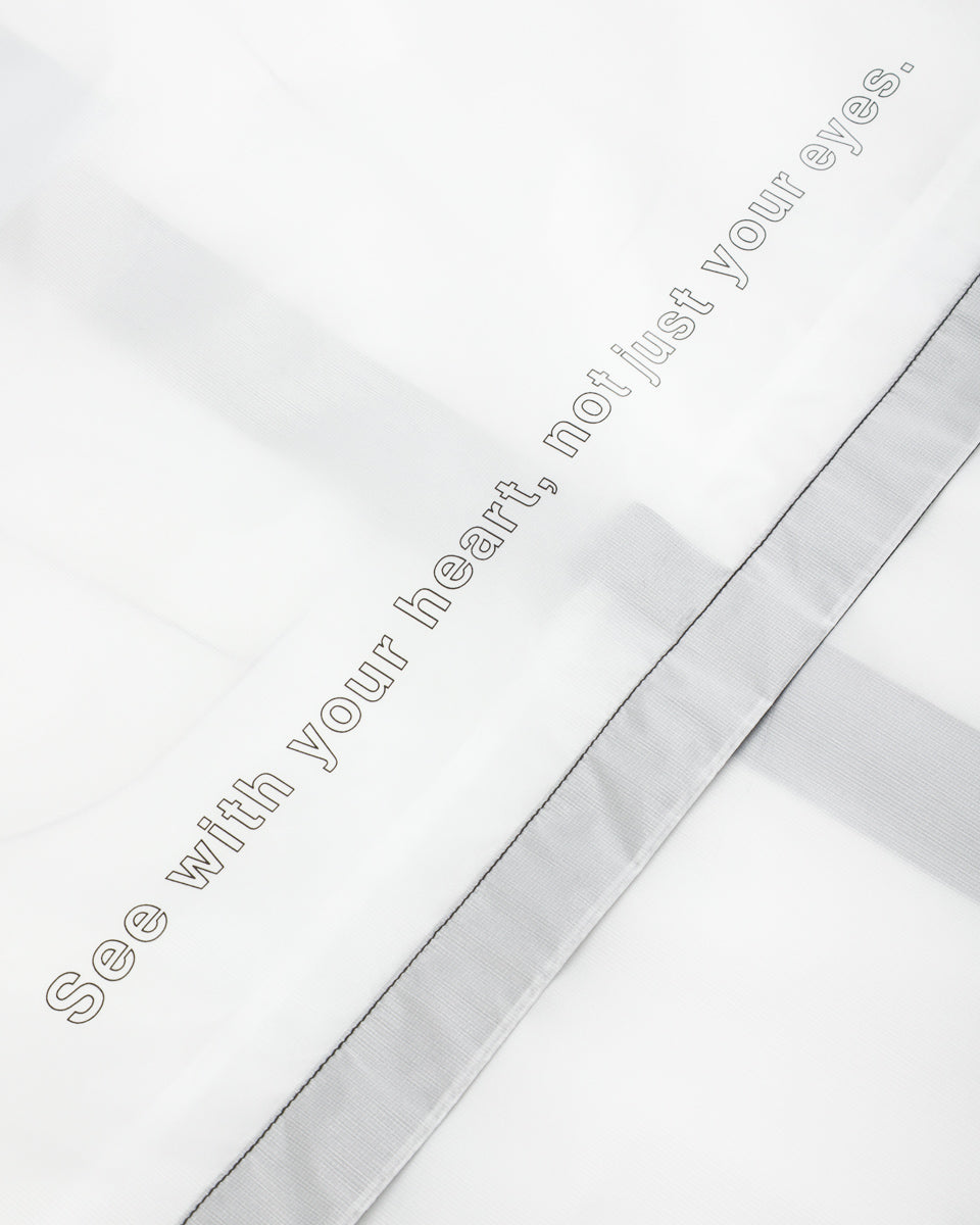 And Wander Sheer Loose Fitting Rain Jacket - White - Standard & Strange